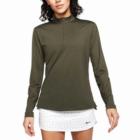 Nike Dri-FIT UV Victory Half-Zip Golf Pullover Medium Olive - FW20 Women City Ready