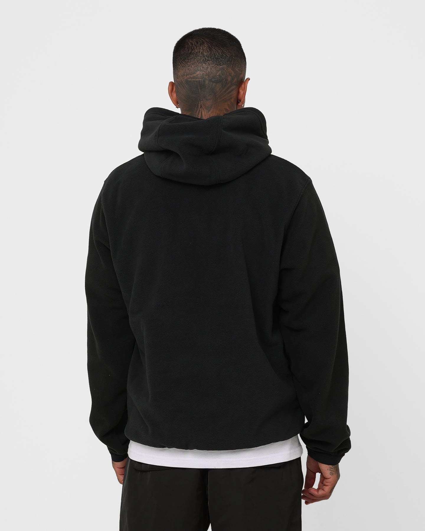 pattern - mixing Weekend Ready Nike Fleece Winter Pullover Hoodie Black/Sail