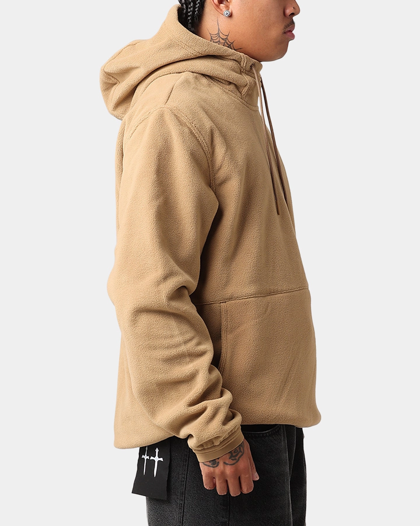 Nike Fleece Winter Pullover Hoodie Dark Driftwood/Black Removable Inner Layer