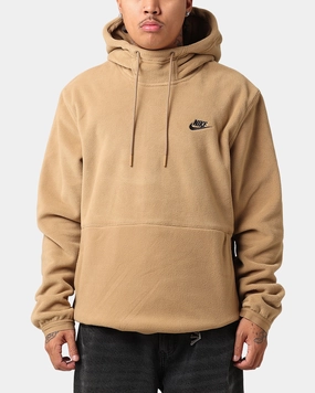 slim fit Headband Nike Fleece Winter Pullover Hoodie Dark Driftwood/Black