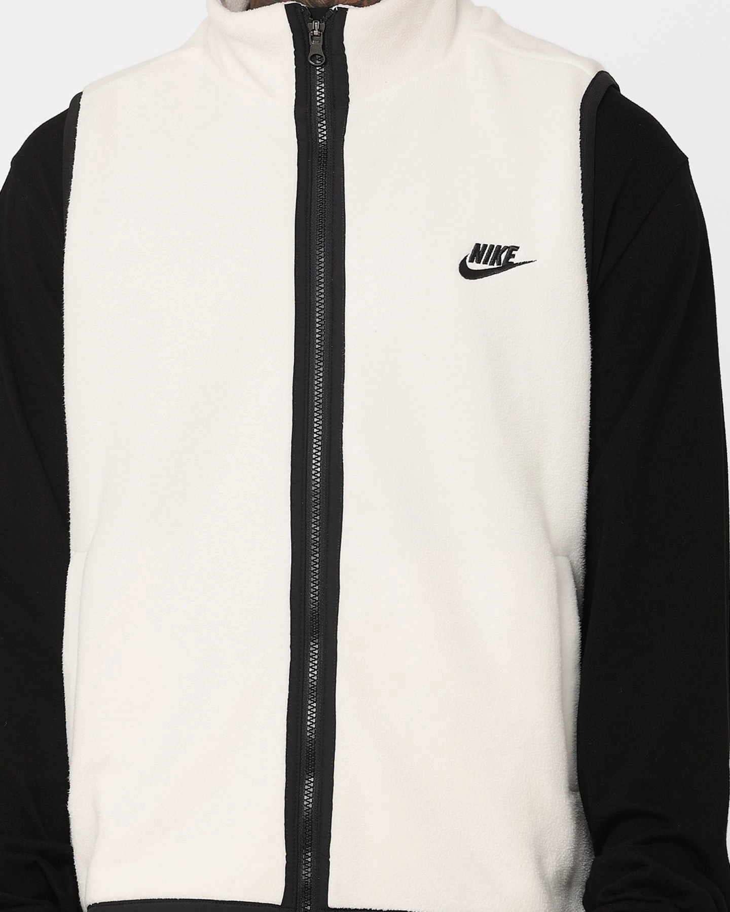 sunset Nike Fleece Winter Vest Sail/Black/Black