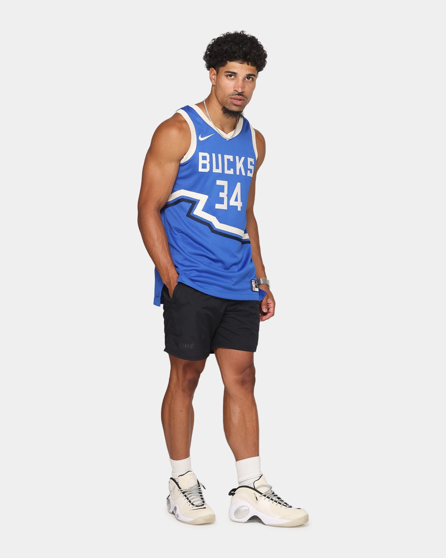 Seam Free Underarm Venting Nike Giannis Antetokounmpo Milwaukee Bucks #34 City Edition 2024/25 Nike Dri-Fit NBA Swingman Jersey Game Royal