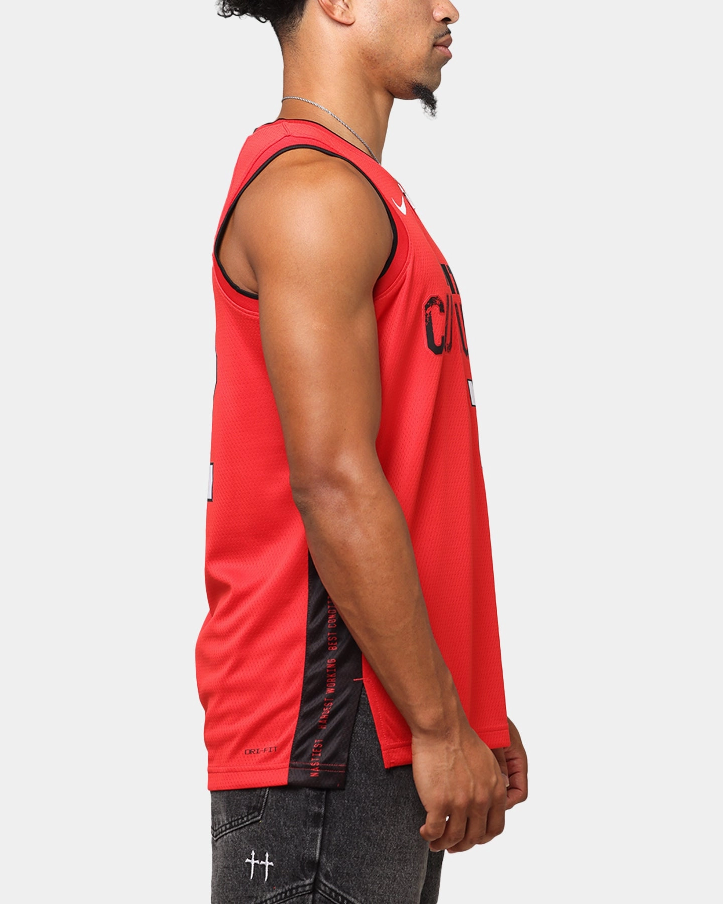 Nike Jimmy Butler Miami Heat #22 City Edition 2024/25 Nike Dri-Fit NBA Swingman Jersey University Red Minimalist Raglan Sleeve Wicking Fiber Technology