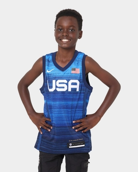 Comfort Collar Design Eco Conscious Dye Process Nike Kid's Team USA Olympic Swingman Road Jersey