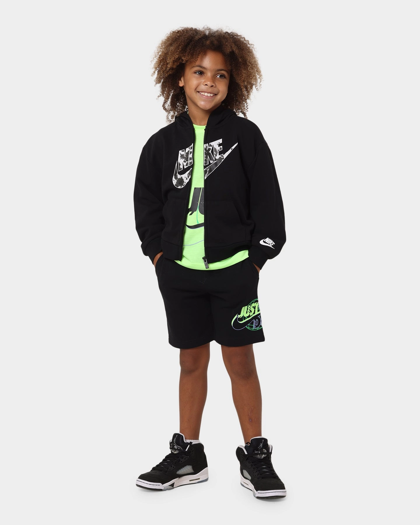 Child Nike Kids' Cloud Wash Full Zip Jacket Black