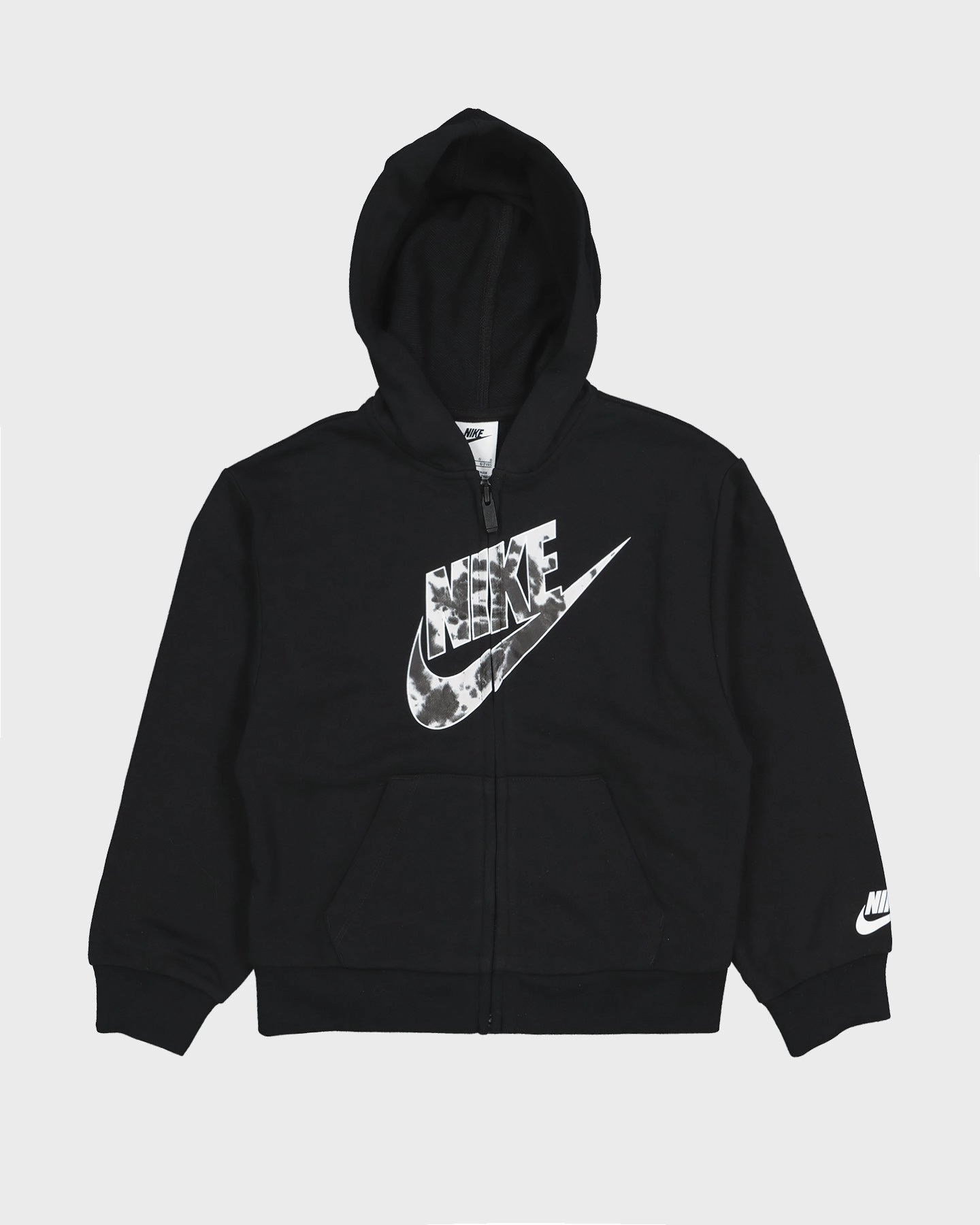 Nike Kids' Cloud Wash Full Zip Jacket Black Light Reflective Slim-fit