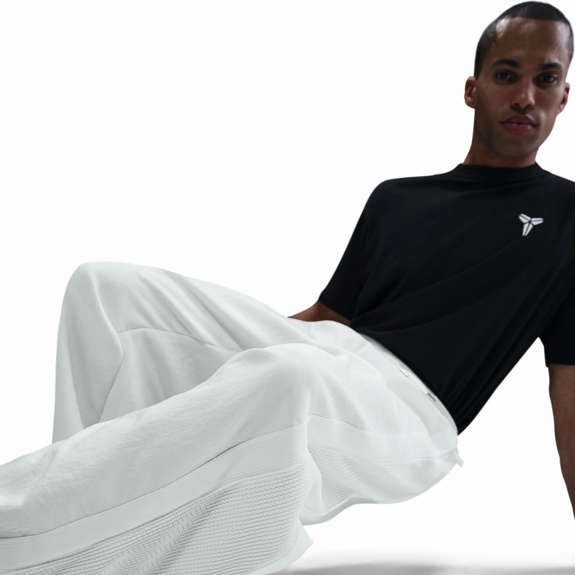 No Ride Up Design Nike Kobe Pleated Pants Jersey 'Sail/Black'