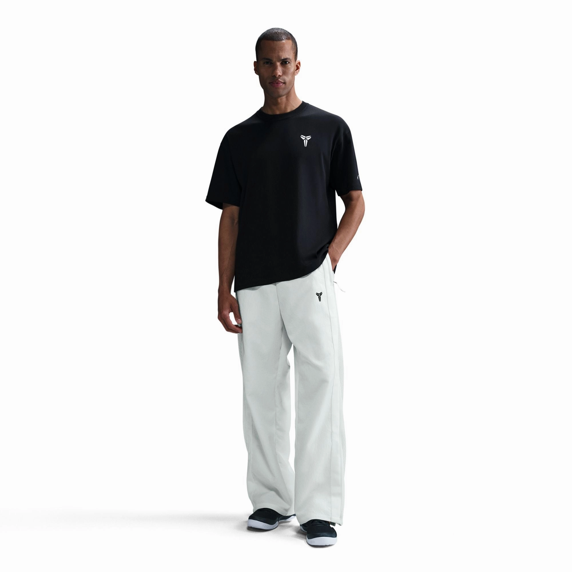 Nike Kobe Pleated Pants Jersey 'Sail/Black' Comfortable Fit Look FlexFoamPadding