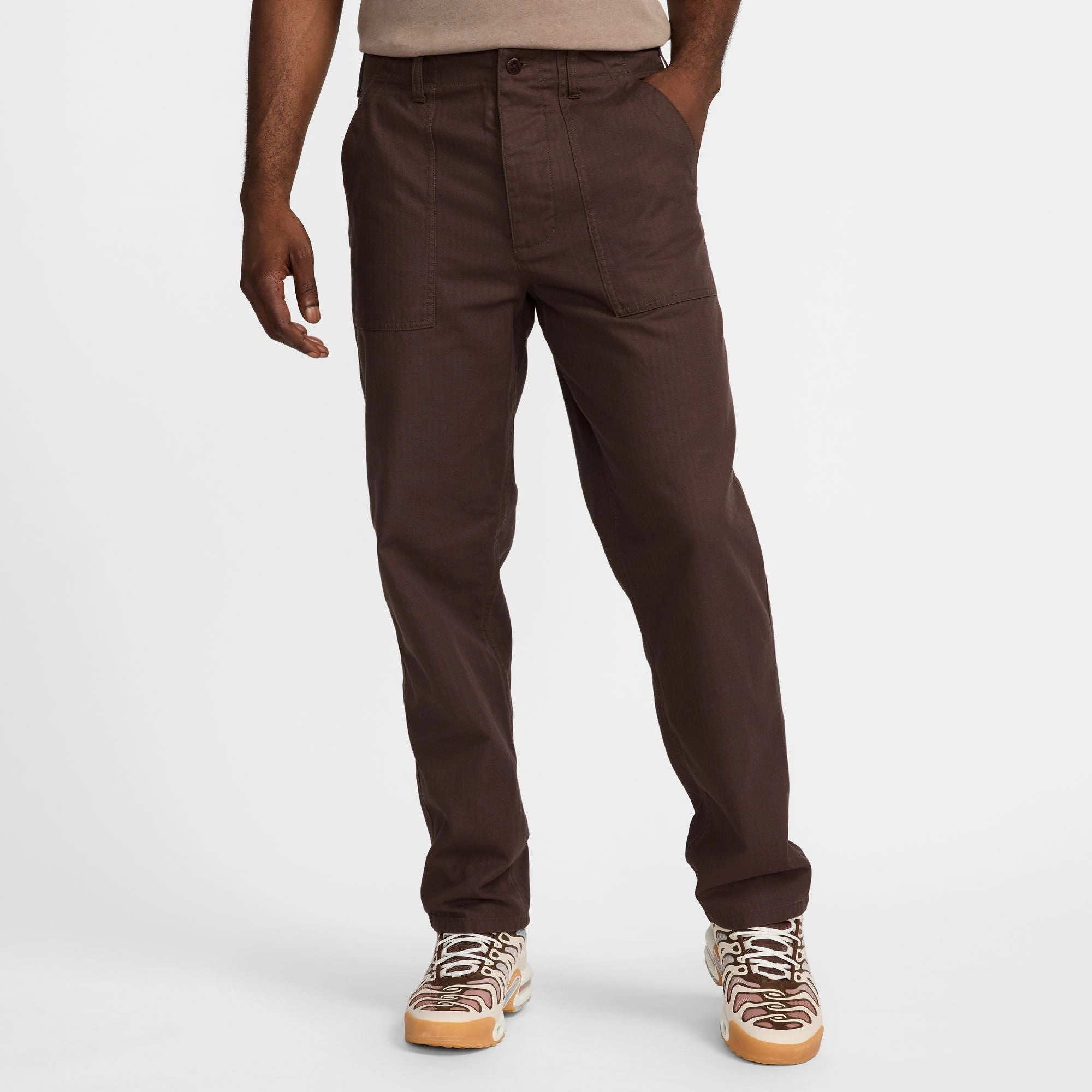 Nike Life Fatigue Trouser Pants 'Brown' HighWaistSupport