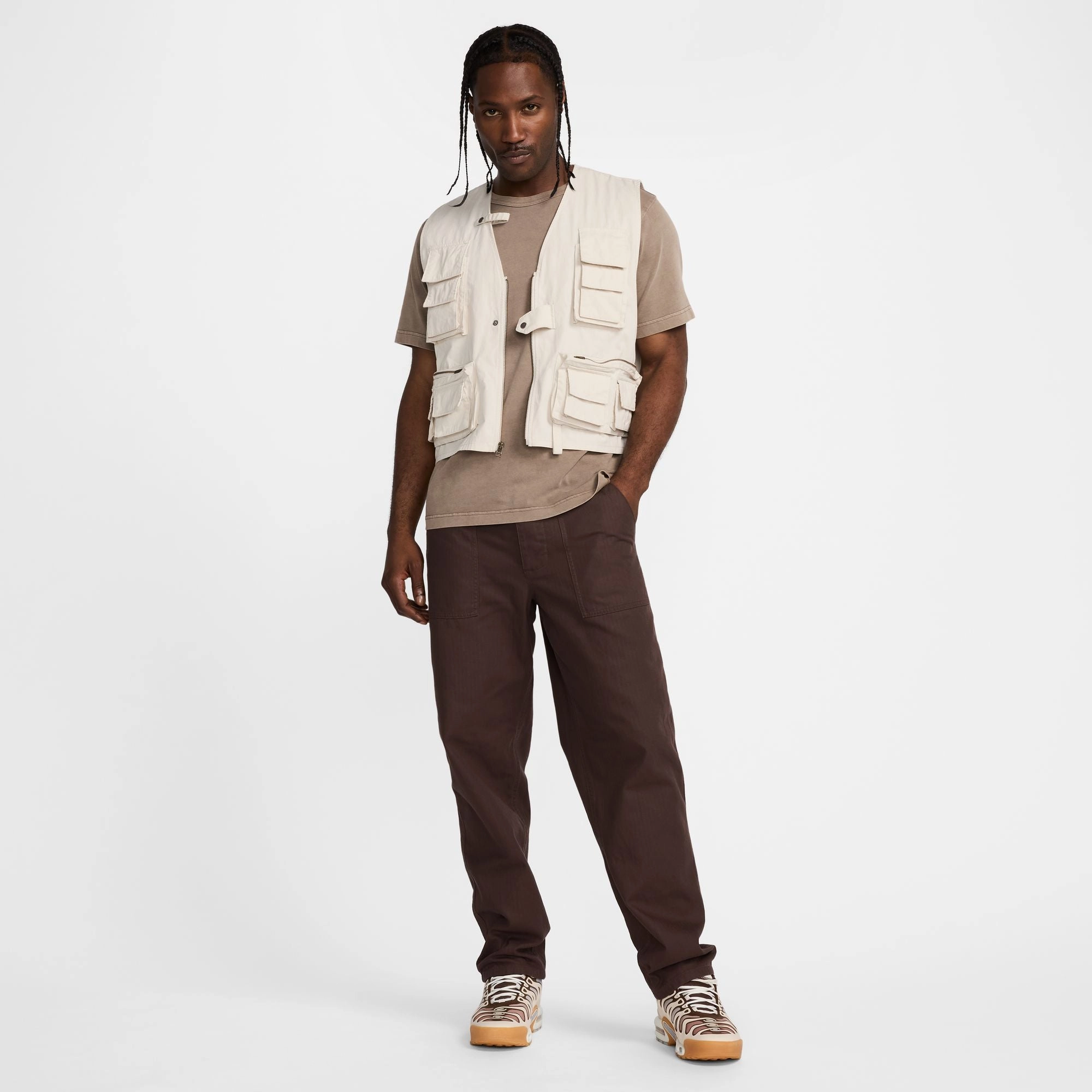 Nike Life Fatigue Trouser Pants 'Brown' Walk Friendly Cozy Fit