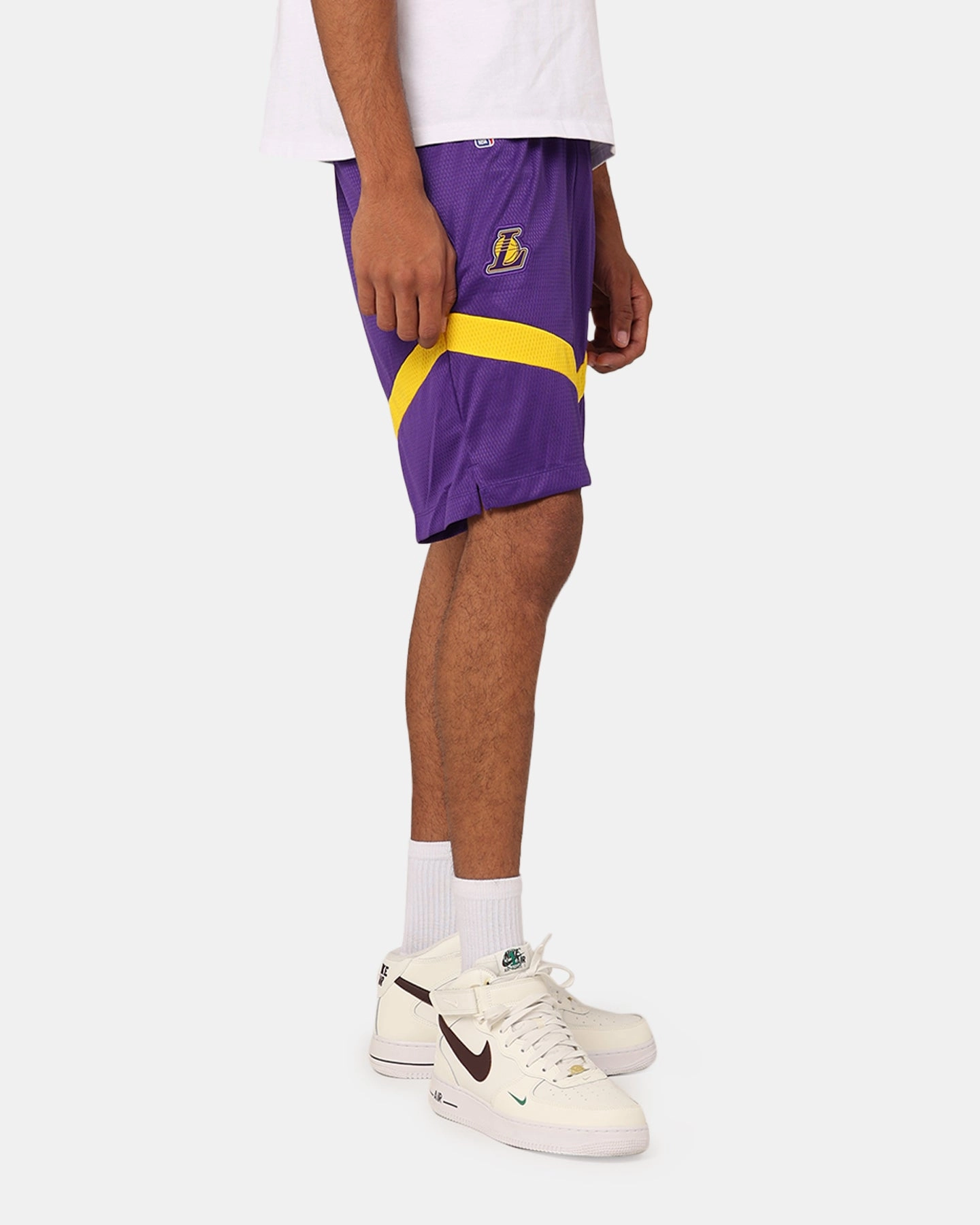 Nike Los Angeles Lakers Dri-FIT Practice Icon  Shorts Field Purple Chill Style fitness enthusiasts