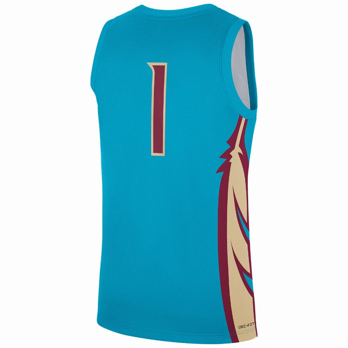 Energy Boost Nike Men's 2024 Seminoles #1 Replica Basketball Jersey - Turquoise