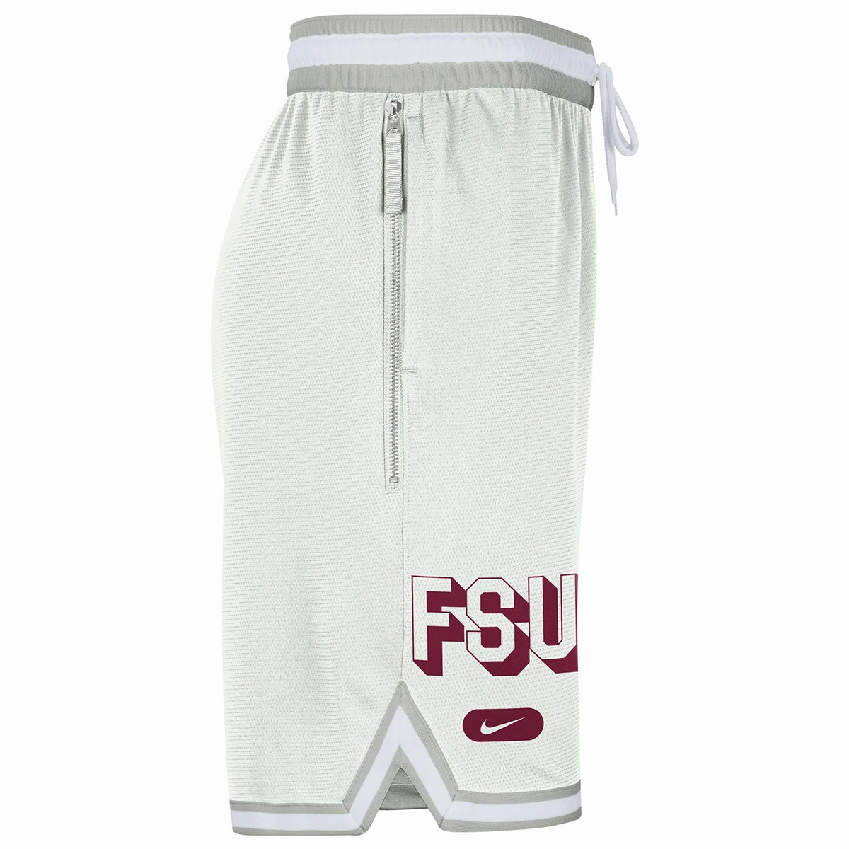 Nike Men's FSU Design Dri-fit DNA Short 3.0 - White Abrasion Resistant Fabric Quick Release Buckle