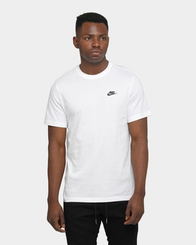 Versatile Trend Nike Men's Nike Sportswear Club Short Sleeve T-Shirt White/Black