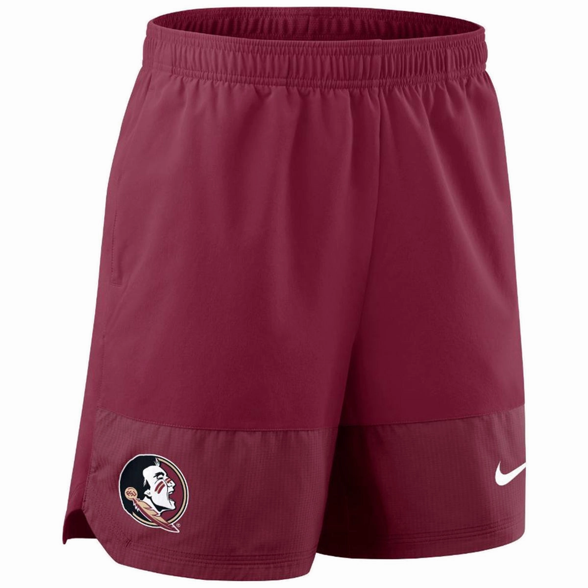 Performance Fit Timeless Look Nike Men's Seminole Logo Dri-fit Woven Sideline Short - Garnet