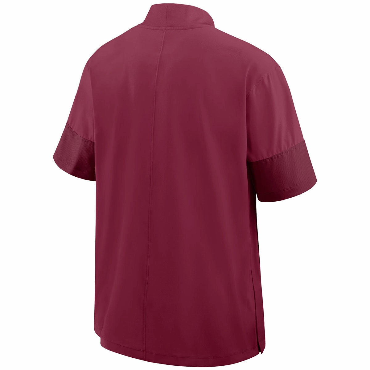 Nike Men's Seminole Logo Lightweight Short Sleeve Coach's Jacket - Garnet Minimalist Style ThermalReflective