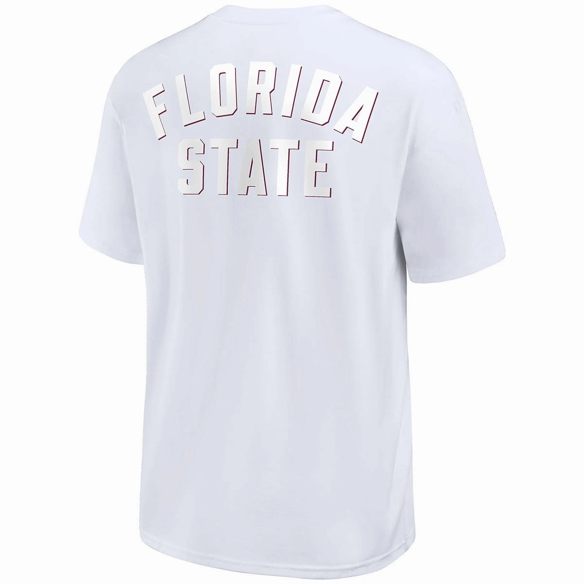 Nike Men's Tonal FSU/Florida State Max 90 Short Sleeve T-shirt - White Fashion-Forward Fit