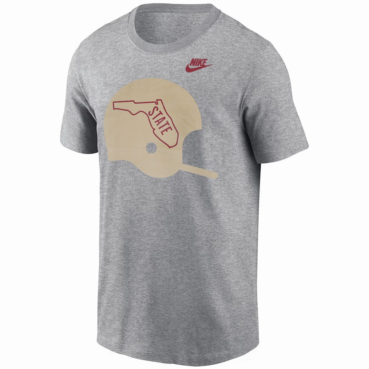 theater visit Nike Men's Vault Helmet Design Short Sleeve Legacy T-shirt - Dark Grey Heather