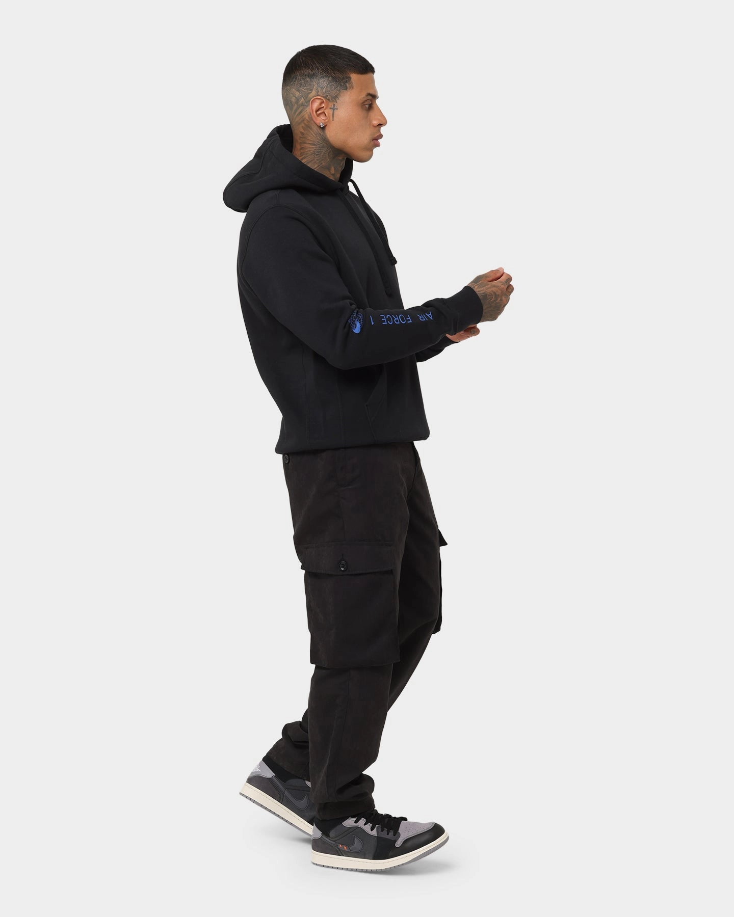 Rugged Comfort Viewpoint Nike Nike Sportswear AF1 Open Hoodie Black