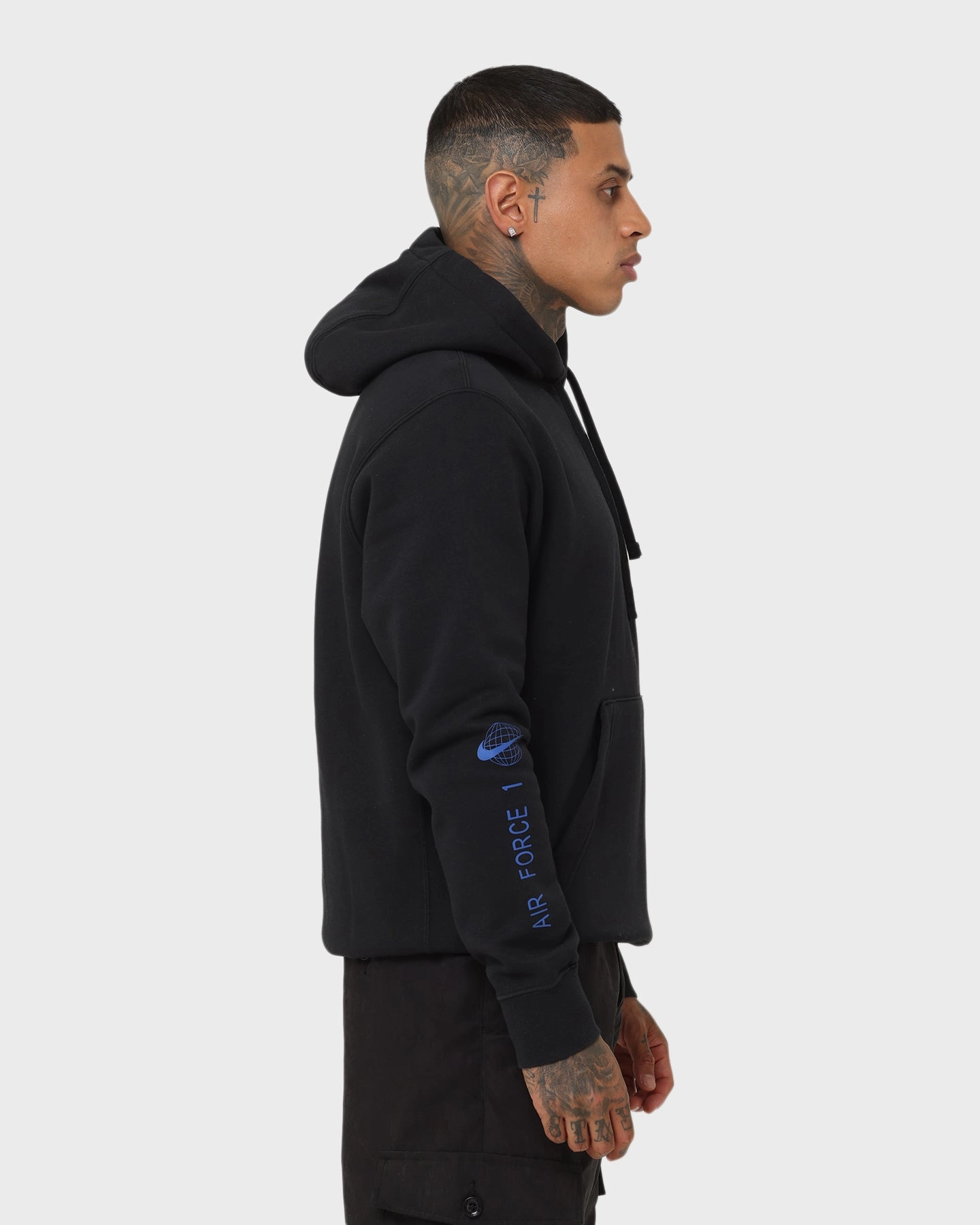 Mask Statement Nike Nike Sportswear AF1 Open Hoodie Black