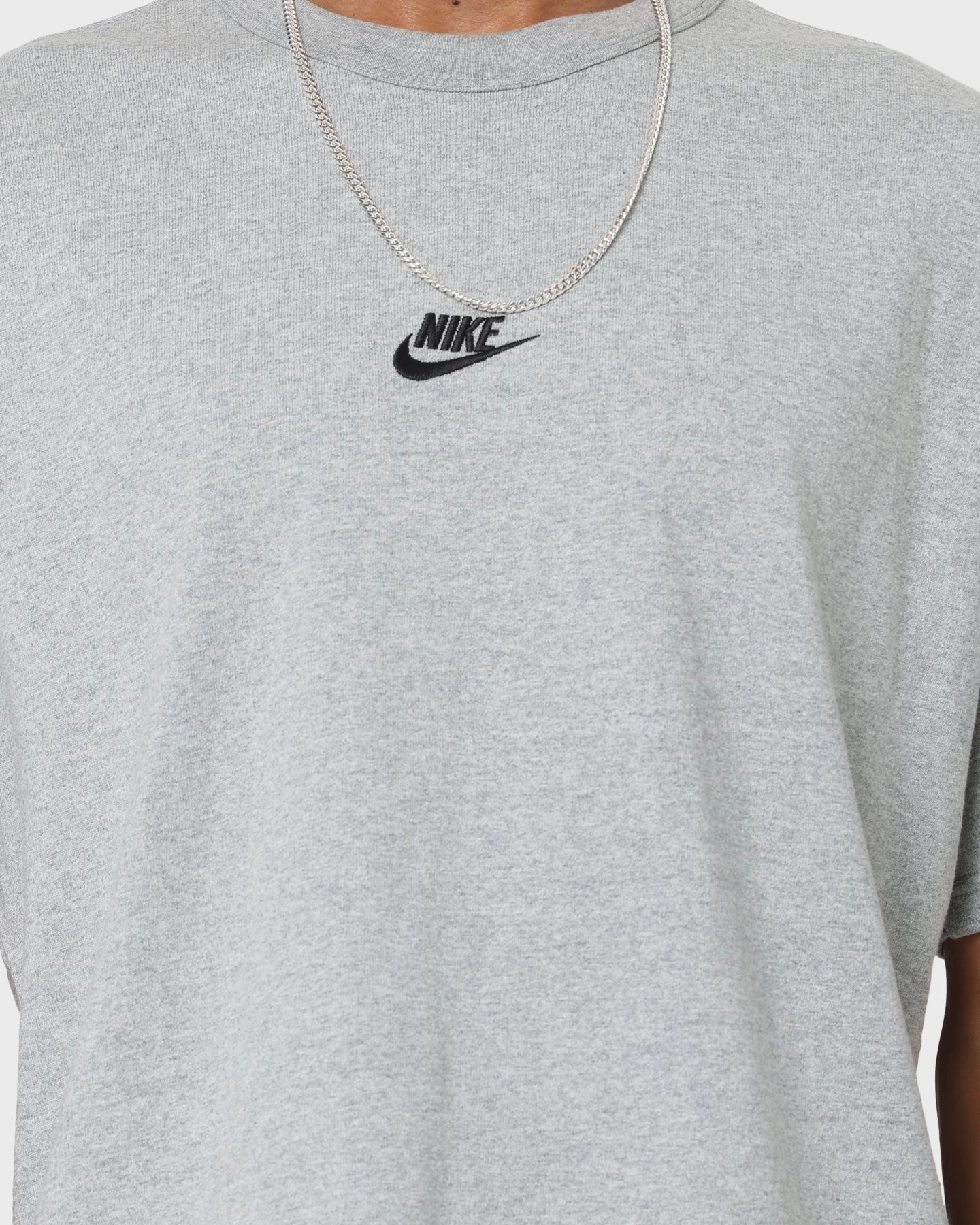 Layered Collar Structure Nike Nike Sportswear Premium Essential Sustainable T-Shirt Dark Grey Heather