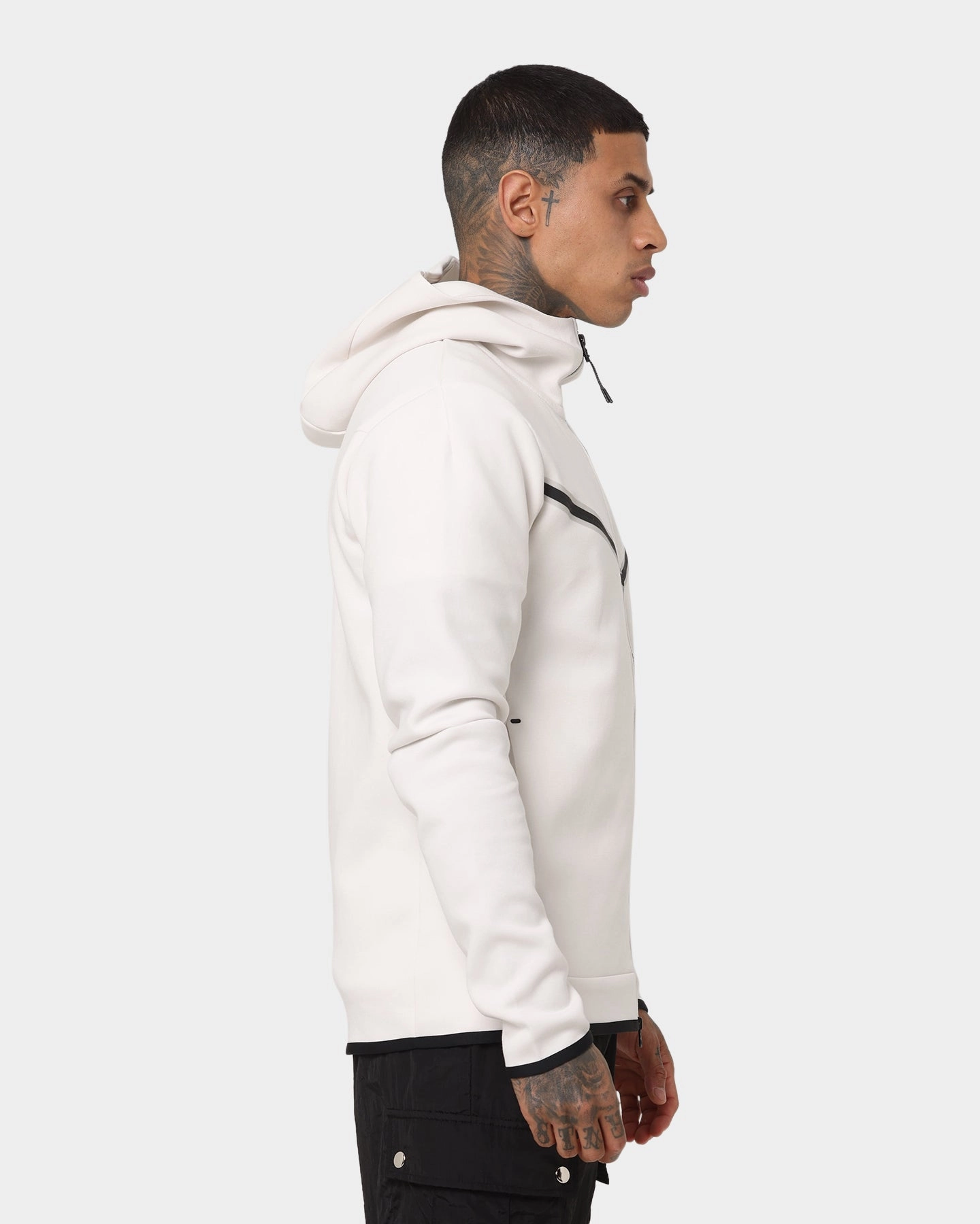 Nike Nike Sportswear Tech Fleece Full Zip Hoodie Phantom/Black Non Restrictive Mobility