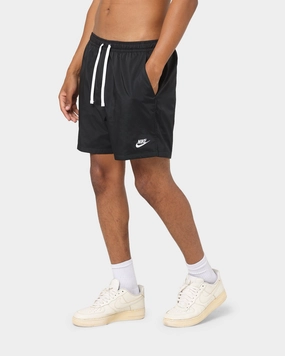Nike Nike Sportswear Woven Lined Shorts Black/White Laser Cut Perforations