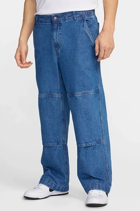 Sporty Touch Detachable belt Nike SB Loose Double-Knee Denim Skate Pants