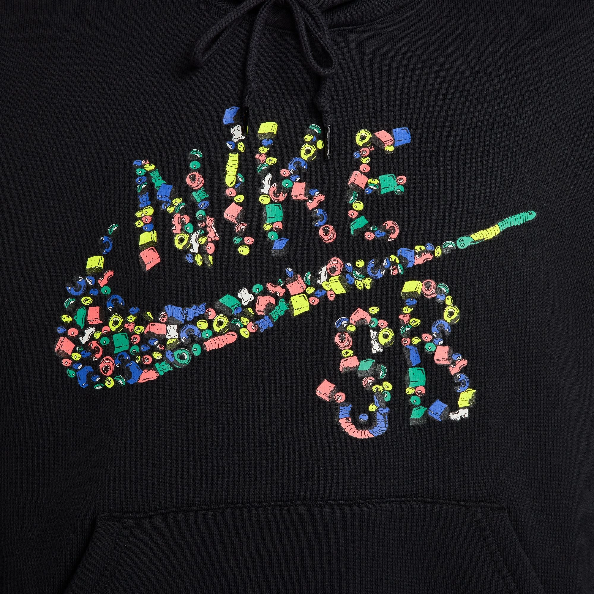 Nike SB Sugar High Fleece Pullover Skate Hoodie Innovative Design Layered Hem Design