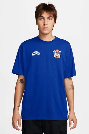 Heather Jersey Material Linen blend Nike SB USA Olympics Skate Tee  (Nike Skateboarding Federation Kit)