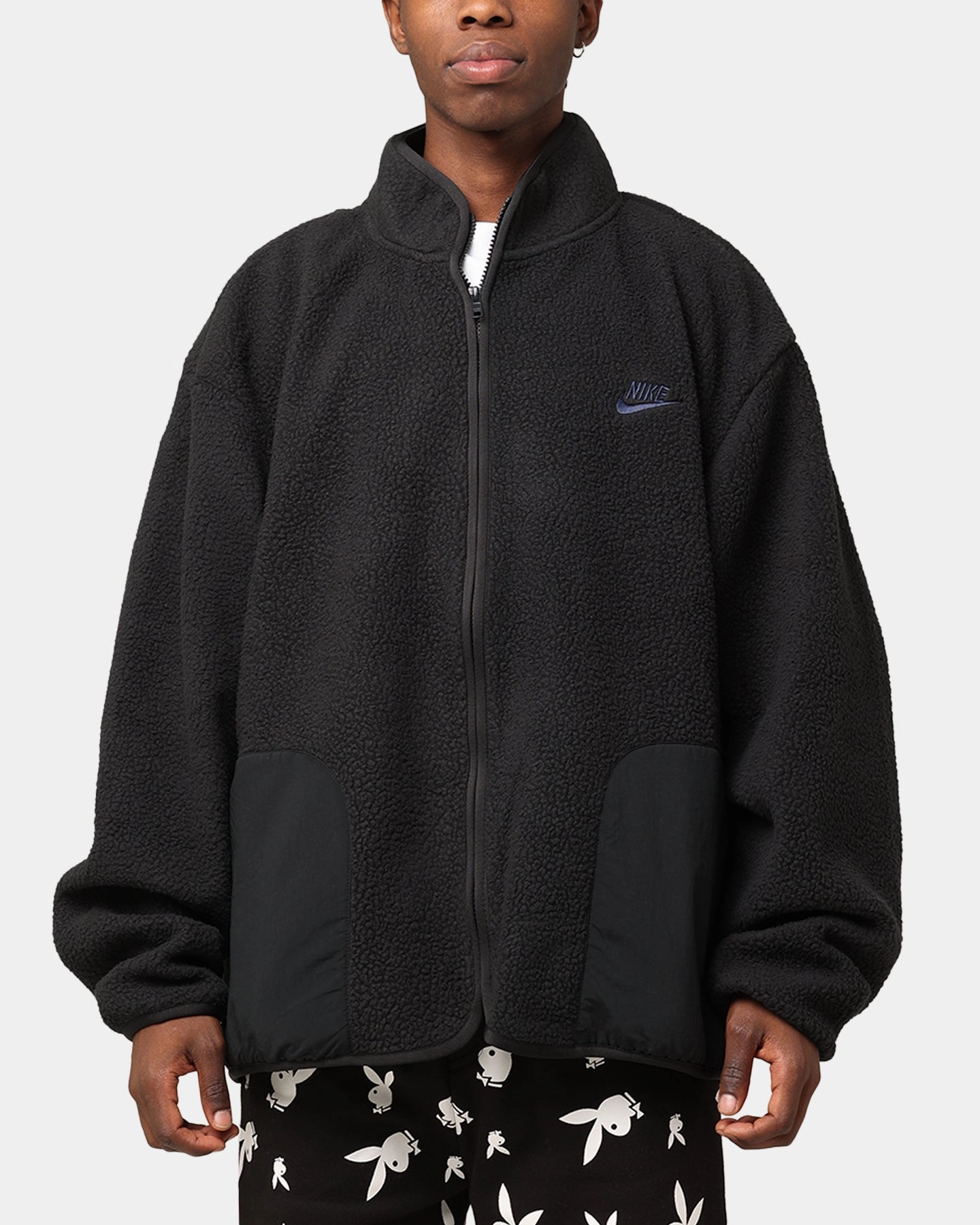 Nike Sherpa Winter Jacket Black/Black Negotiate Valentine's Day