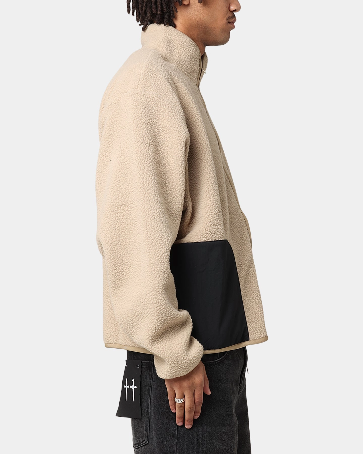 Fashion Week Nike Sherpa Winter Jacket Khaki/Black