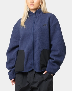 Nike Sherpa Winter Jacket Midnight Navy/Black Grant high-end