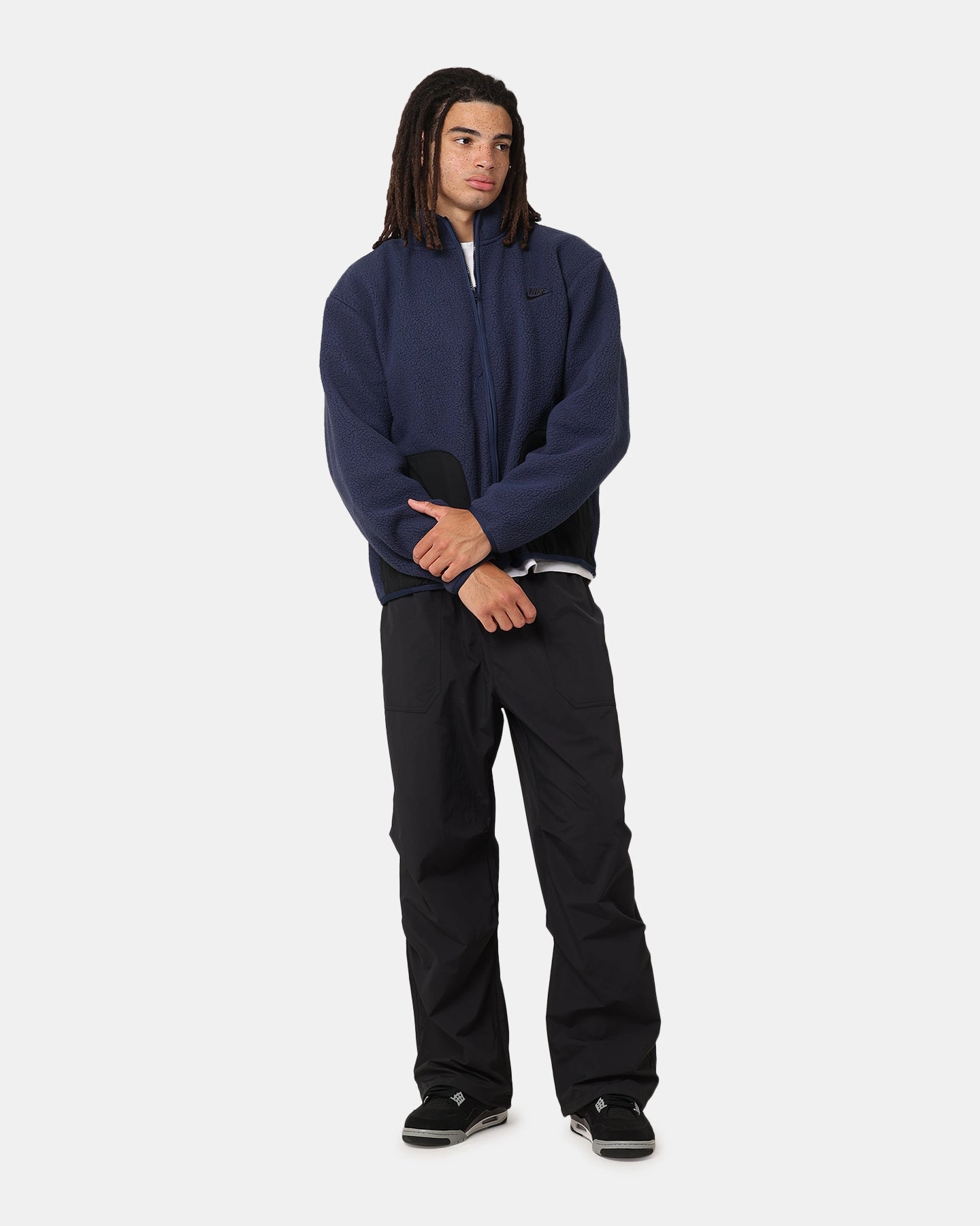 Folder Nike Sherpa Winter Jacket Midnight Navy/Black