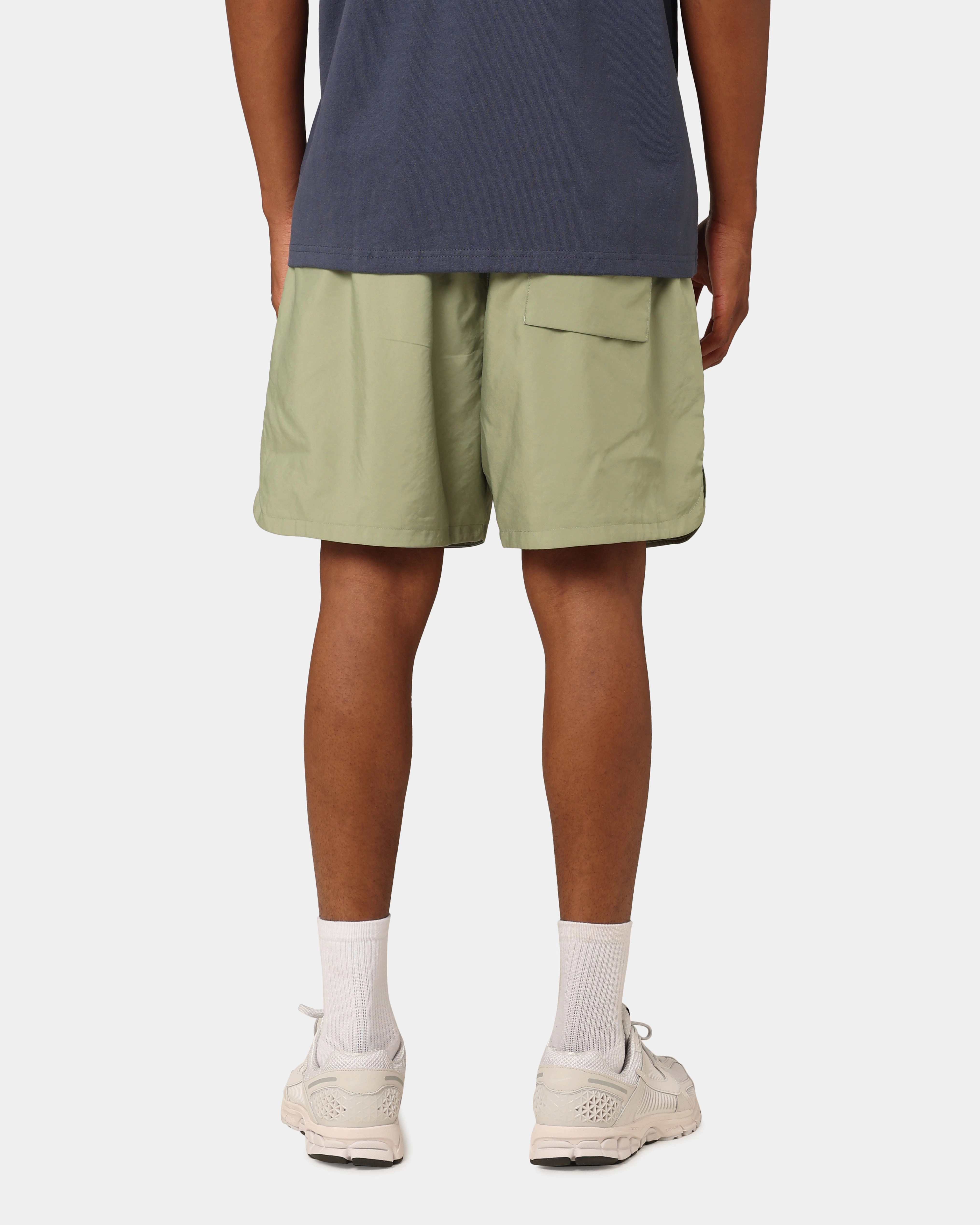 Nike Sports Essentials Club Woven Lined Flow Shorts Oil Green/White hypoallergenic material Anti Slip Waistband
