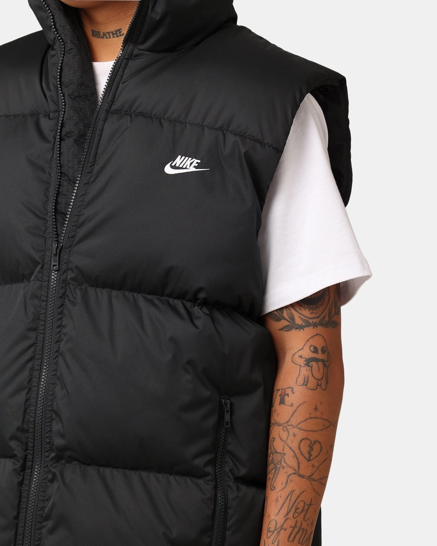 Nike Sportswear Club PrimaLoft? Water-Repellent Puffer Vest Black/White Work Comfort windproof lining