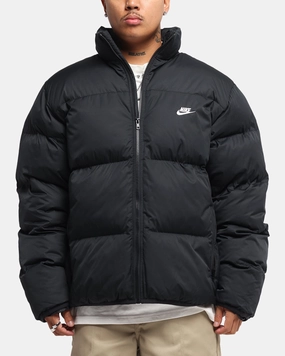 Nike Sportswear Club Puffer Jacket Black/White Plus Size Eye - Catching