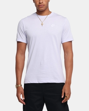 Nike Sportswear Club T-Shirt Amethyst Festival wear Sublimation Printed Collar