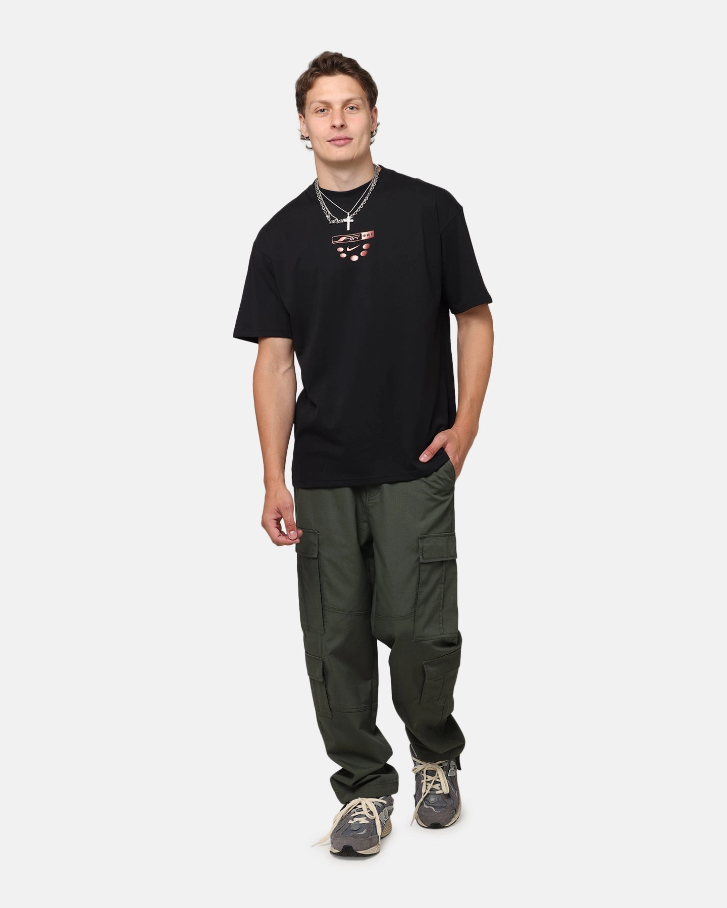 Nike Sportswear Max90 Air Max Day 2 T-Shirt Black Outdoor Trend Look Active Lifestyle