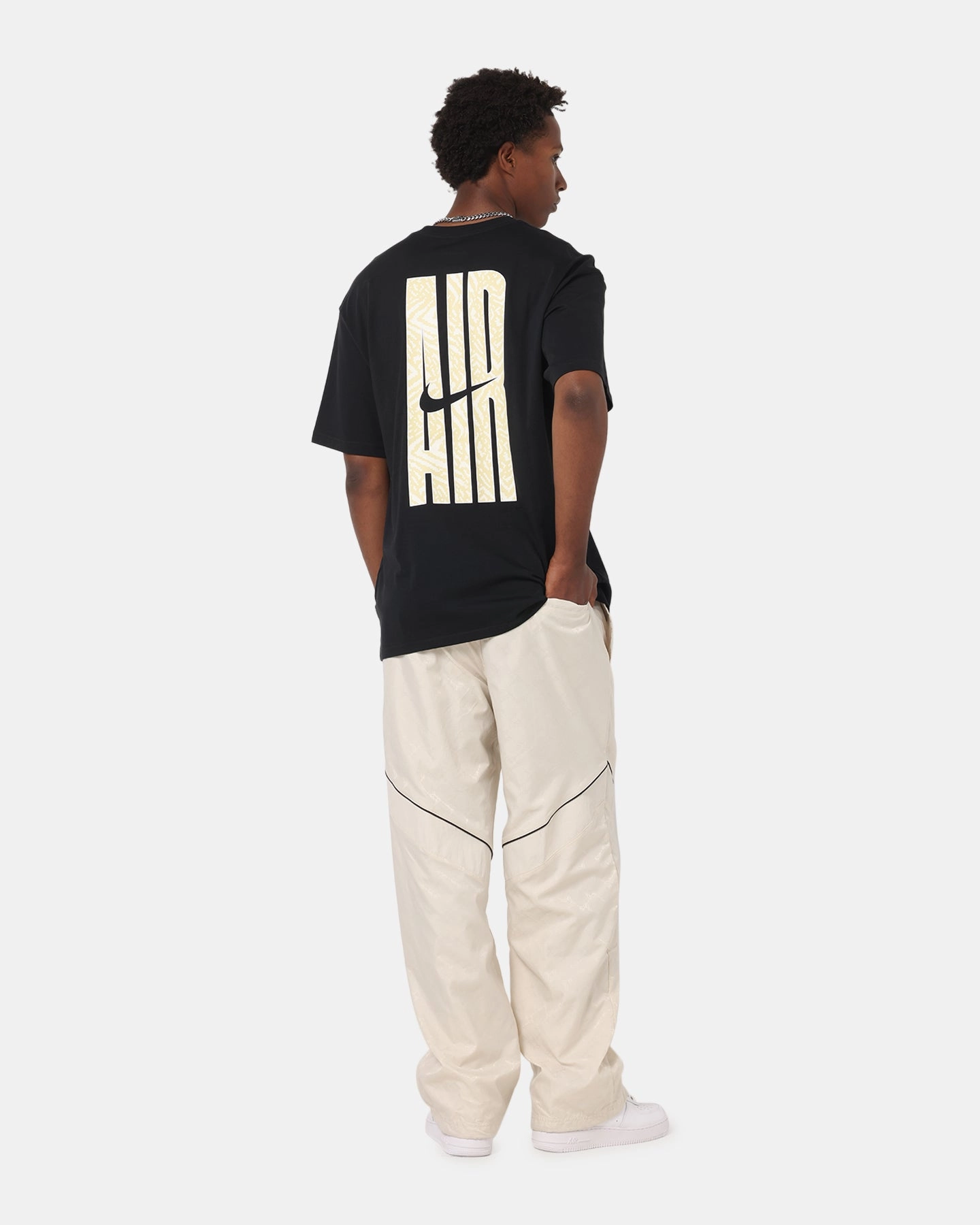 Layered Sleeve Construction Nike Sportswear Max90 T-Shirt Black
