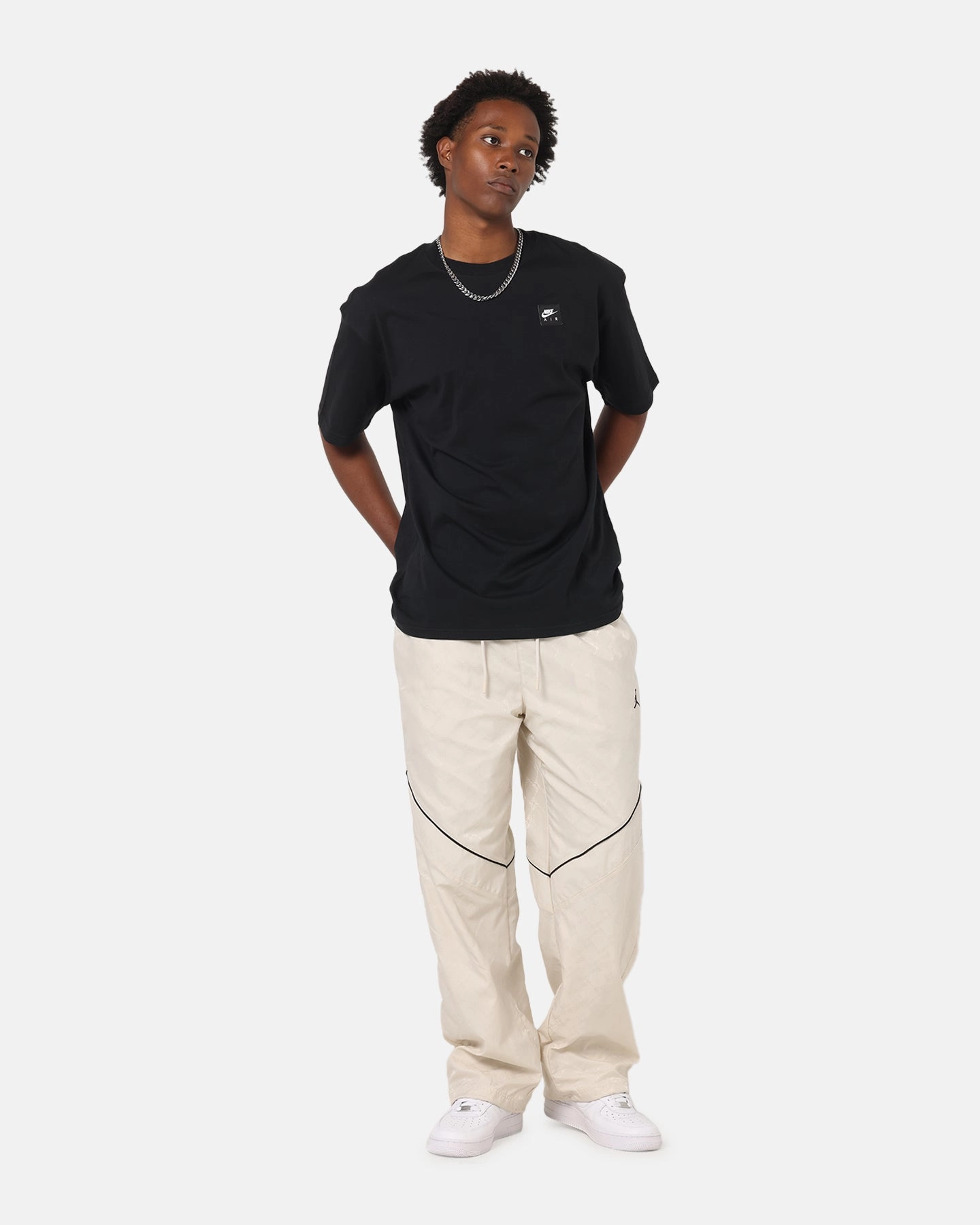 Nike Sportswear Max90 T-Shirt Black Non Restrictive Cut Recycled Polyester Thread