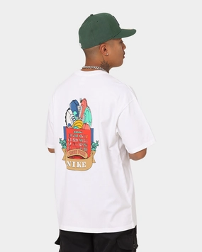 Nike Sportswear Mercato Vintage T-Shirt White/Green Shock/White sequined details