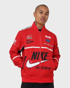 Nike Sportswear Mercato Woven Bomber Jacket University Red/Black/White Express Broadcast