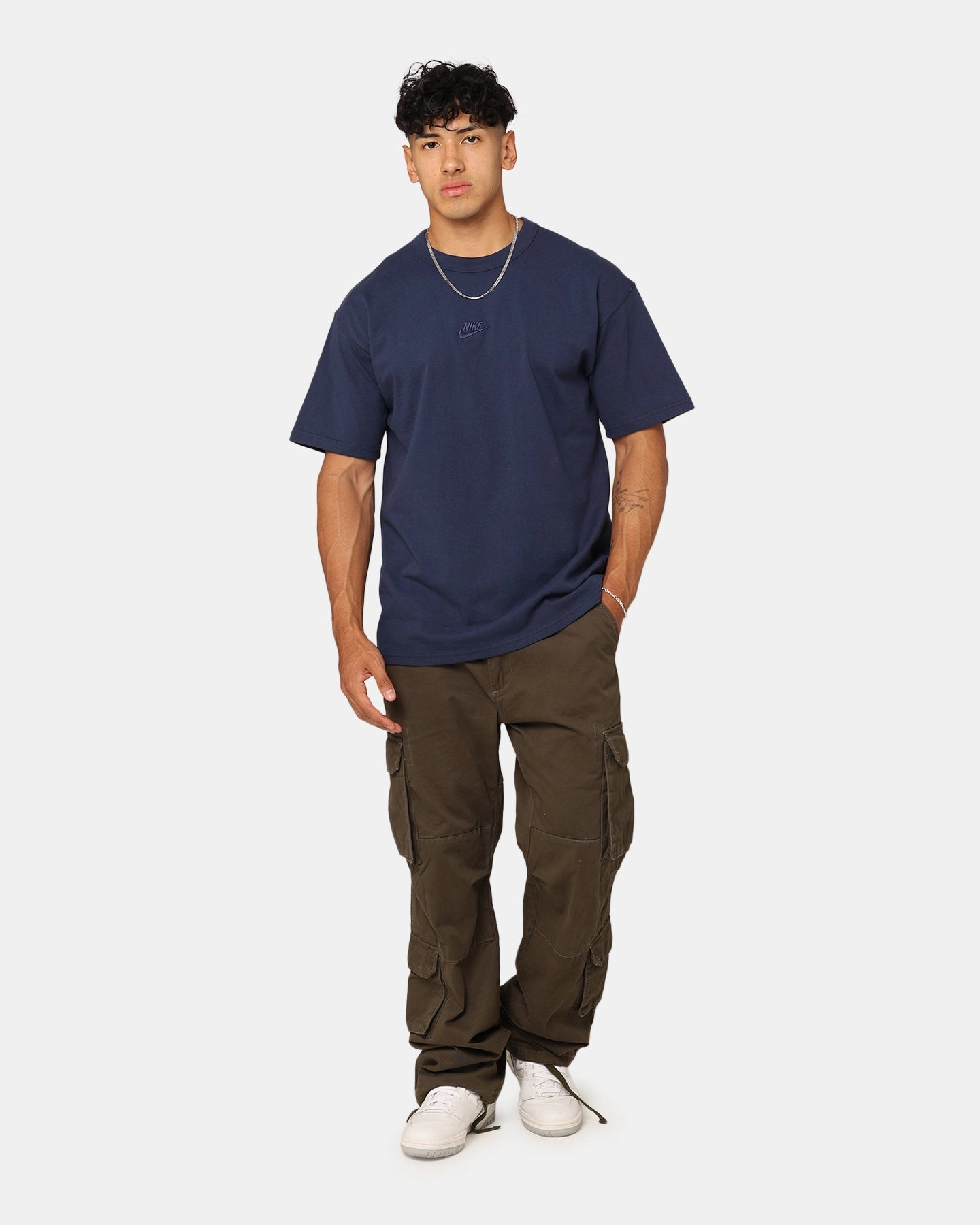 Regular Fit Eco Friendly Dyes Nike Sportswear Premium Essentials Sustainable T-Shirt Midnight Navy