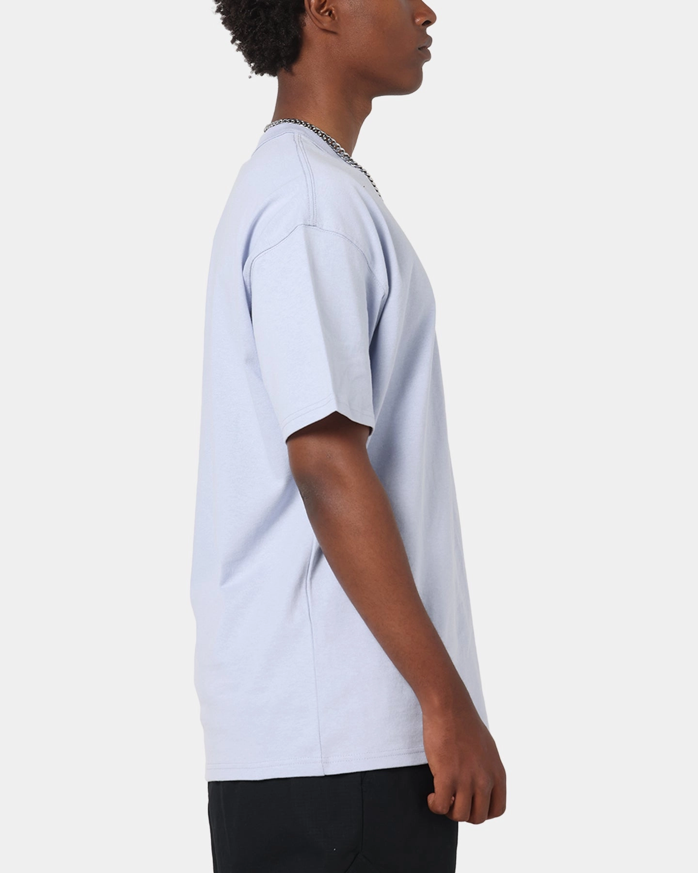 Chic Style Trend Layered Neckline Nike Sportswear Premium Essentials T-Shirt Ghost