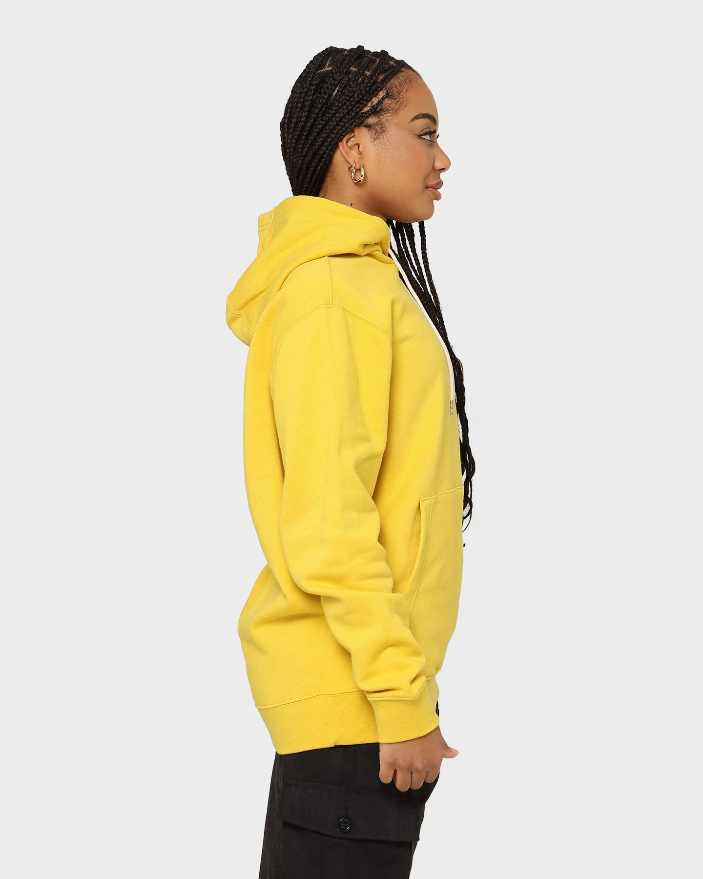Warm and Cozy Nike Sportswear Revival Fleece Pull Over Hoodie Vivid Sulfur/White