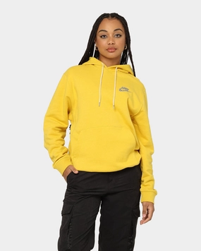 Nike Sportswear Revival Fleece Pull Over Hoodie Vivid Sulfur/White Compromise Collectible