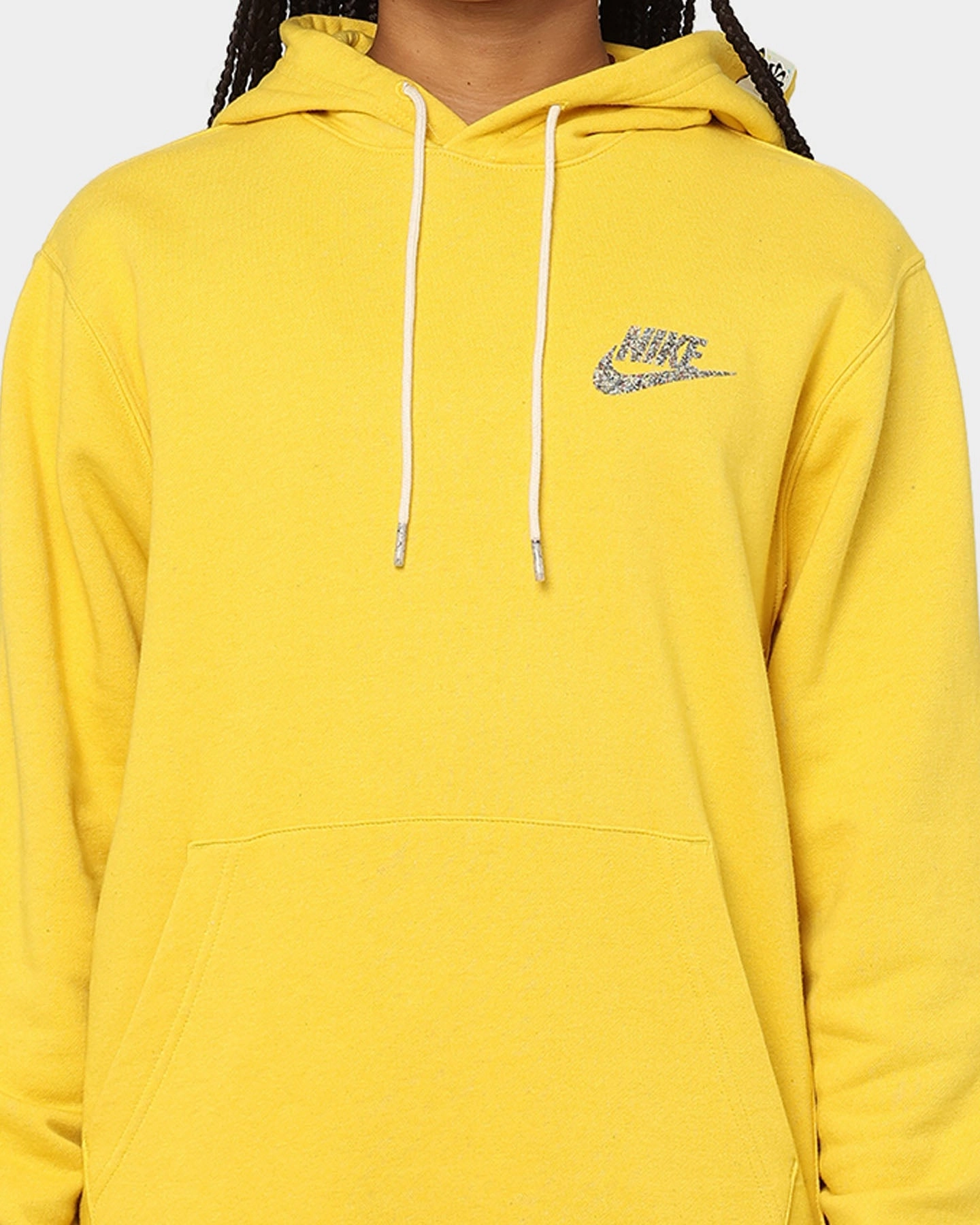 Work Comfort Weekend Vibe Nike Sportswear Revival Fleece Pull Over Hoodie Vivid Sulfur/White