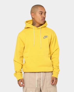 Nike Sportswear Revival Fleece Pull Over Hoodie Vivid Sulfur/White Suspenders Trophy