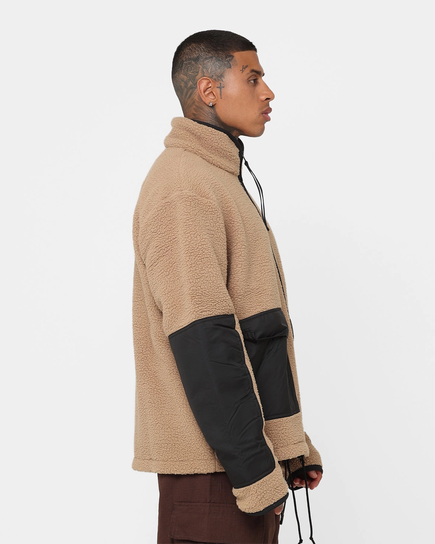 Observe Nike Sportswear Sherpa Jacket Dark Driftwood/Black